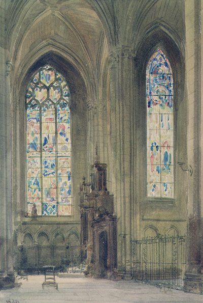 Cappella nel transetto sud, Cattedrale di Rouen, XIX secolo da Augustus Welby Northmore Pugin